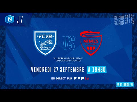 J7 I FC Villefranche B. - Nîmes Olympique en replay (0-0) I National FFF 2024-2025