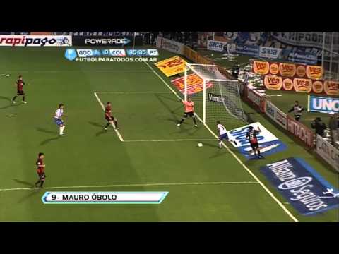 Gol de Obolo. Godoy Cruz 1 - Colón 0. Fecha 12. Torneo Final 2013. Fútbol Para Todos