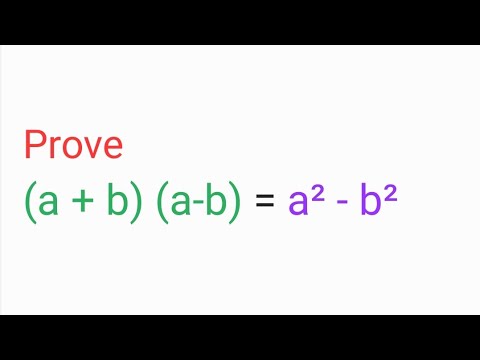 Prove(a + b) (a-b) = a² - b² | class 8th maths Algebraic Expressions 