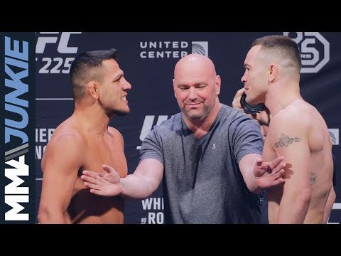 UFC 225: Colby Covington vs  Rafael dos Anjos weigh in highlight