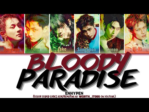 ENHYPEN (엔하이픈) 'Bloody Paradise' (Live ver.) (Color Coded Lyrics)
