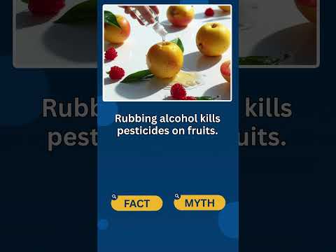 🧪 Rubbing Alcohol Disinfects Produce? #ChemistryMyths #ScienceFacts #shorts #viralshorts #viralvideo