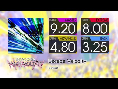 【GITADORA】 Escape Velocity (MASTER ~ BASIC) Drum