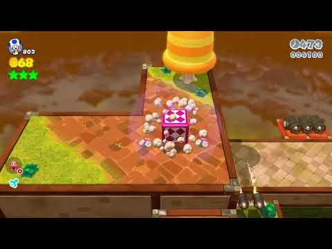 SM3DW (Switch) 6-6 100% Speedrun | Time: 60