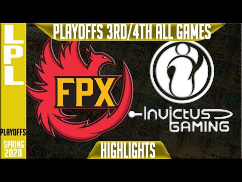 FPX vs IG Highlights ALL GAMES | LPL Spring 2020 3rd/4th Place | FunPlus Phoenix vs Invictus Gaming