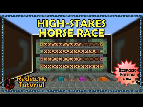 High-Stakes Horse Race Game! | Minecraft Win 10, PE - Bedrock Edition