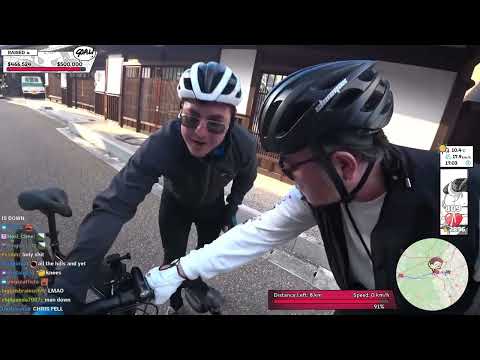 falling down in Japan | Chris and Connor Cyclathon