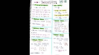 Thermodynamics class 11 all formulas // Thermodynamics physics and chemistry //#viral #trending #pw
