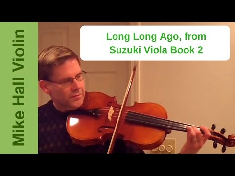 Long Long Ago - #4 from Suzuki Viola Book 2