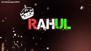 Rahul name WhatsApp Status video/tiktok video---@G