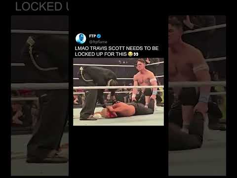 Travis Scott slapped TF out of Cody Rhodes!! 😮😅