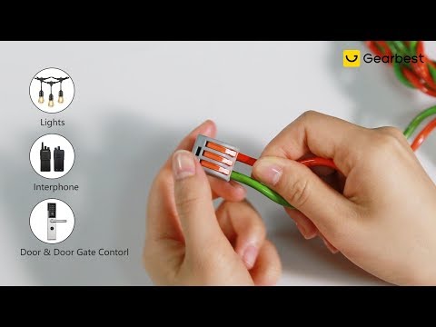 2 / 3 / 5 Holes Spring Conductor Terminal Block Electric Cable Wire Connector - Gearbest.com