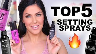 TOP 5 SETTING SPRAYS!! AFFORDABLE + DRUGSTORE!!