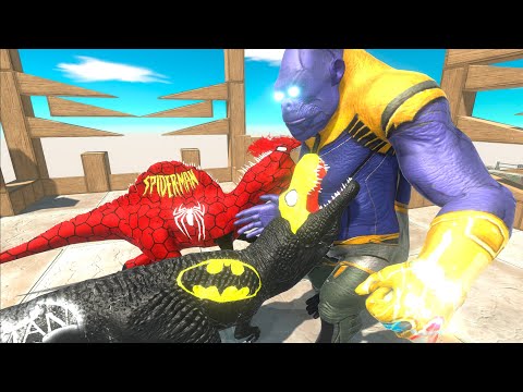 ⚡ Thanos Goro The Giant DEATH RUN  - 🦖 Animal Revolt Battle Simulator 🦕