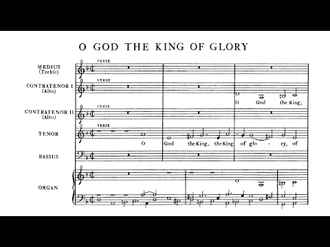 Orlando Gibbons - O God, the King of Glory [Score Video]