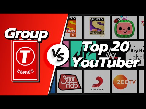 Top 20 Group YouTubers - Sub Count History [2006-2025]