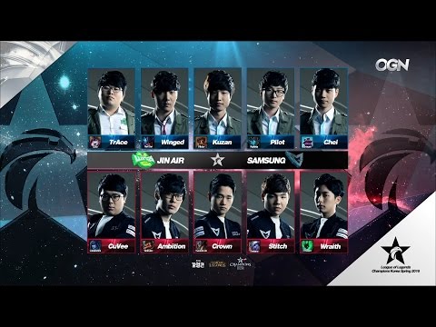 JAG vs SSG Game 1 Highlights - JIN AIR GREENWINGS vs SAMSUNG GALAXY - LCK Week 4 - SPRING 2016