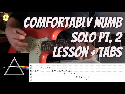 PINK FLOYD - Comfortably Numb Solo 2 Lesson with TABS