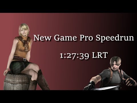 Resident Evil 4 - New Game Pro Speedrun in 1:27:39 LRT / 1:29:20 IGT