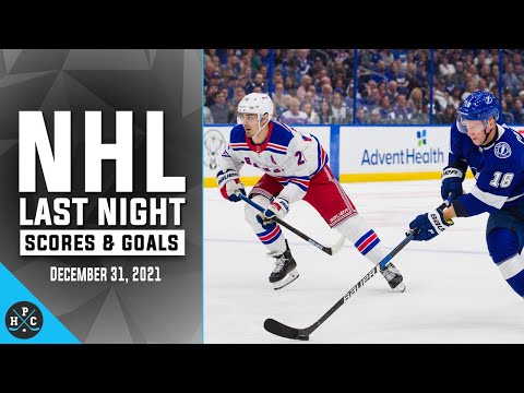 NHL Last Night: All 26 Goals and Scores on December 31, 2021