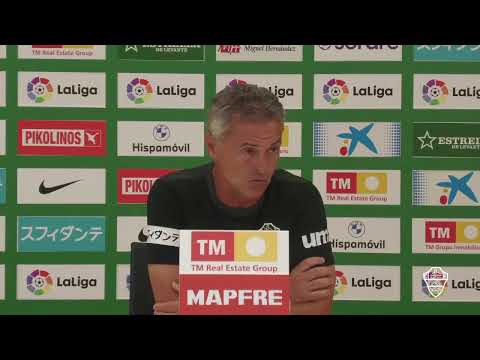 Elche CF Oficial - Rueda de Prensa Fran Escribá Previa Elche CF - Levante UD