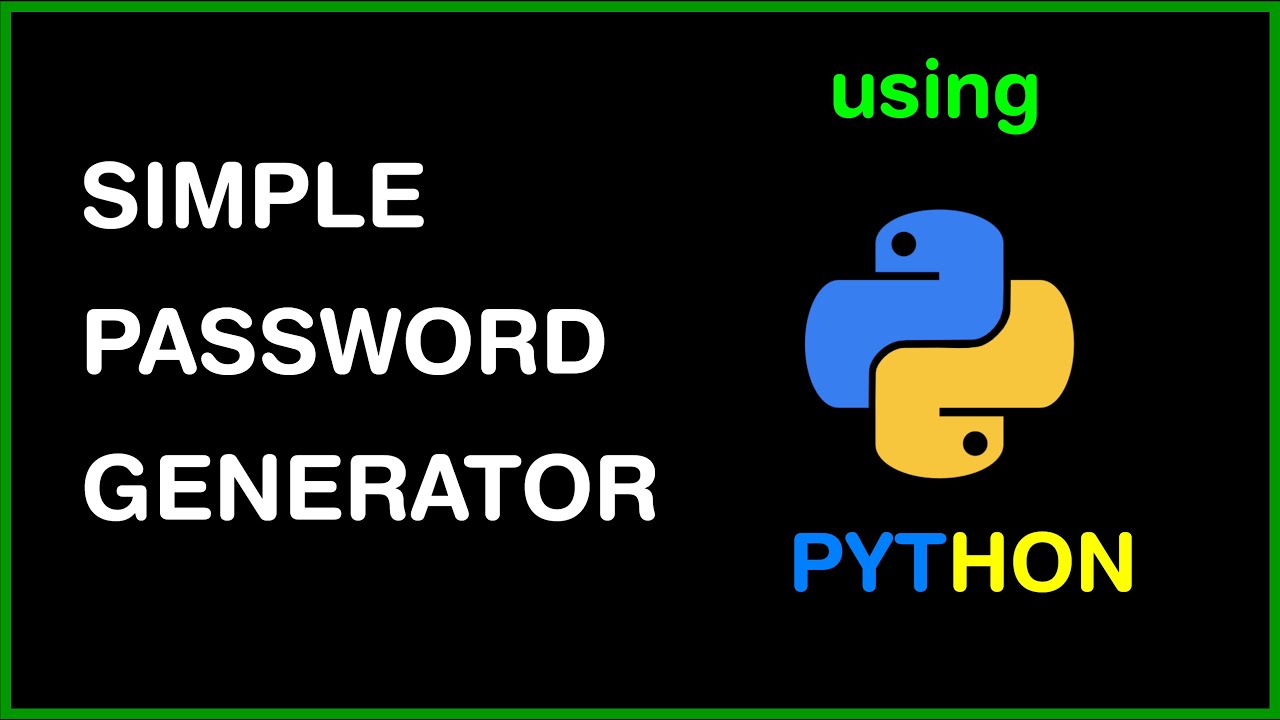 Random Password Generator With Python 🔥🔥#shorts