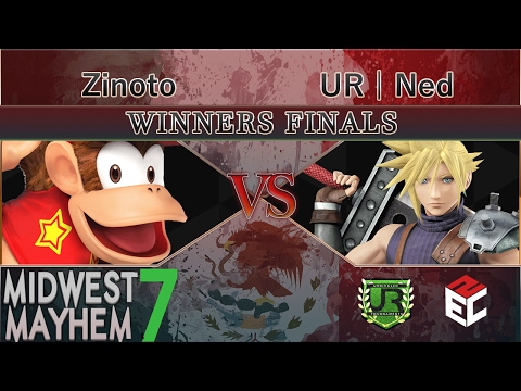Midwest Mayhem 7 WINNERS FINALS - Zinoto (Diddy Kong) vs UR | Ned (Cloud)