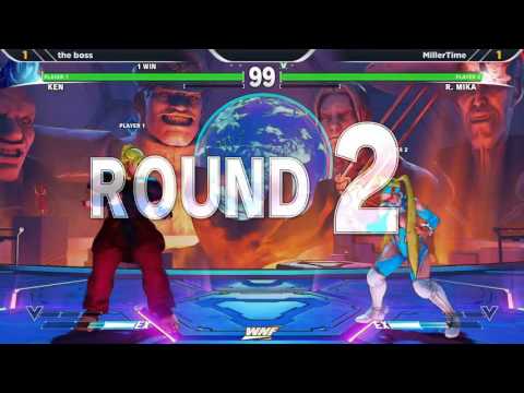 WNF Wednesday Night Fights 1.4 SFV - the boss (M. Bison) vs MillerTime (R. Mika)