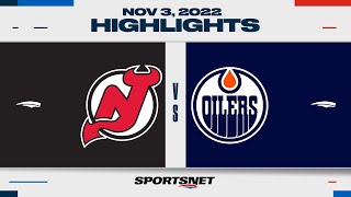 NHL Highlights | Devils vs. Oilers - November 4, 2022