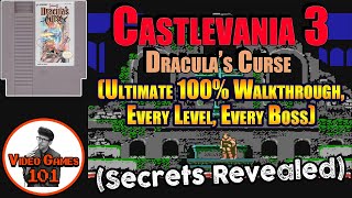 Castlevania 3 Walkthrough | 100% Guide (All Levels All Bosses) | Video Games 101