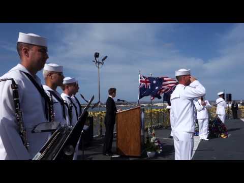 Will Martin sings all 3 national anthems in California, for ANZAC Day 2015 & 2016