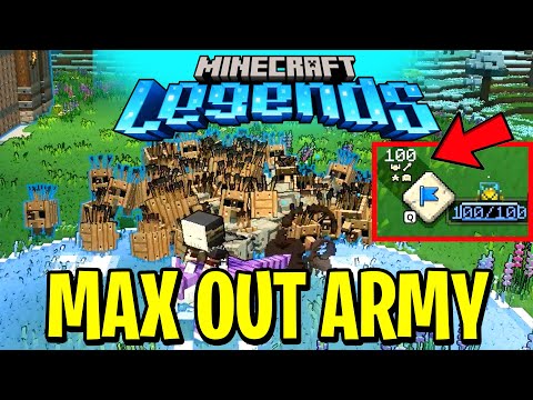 Minecraft Legends PvP Guide - HOW TO MAX UPGRADE TROOPS! 100+