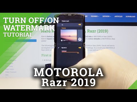 How to Manage Watermark in MOTOROLA Razr 2019 – Add Watermark to Photo