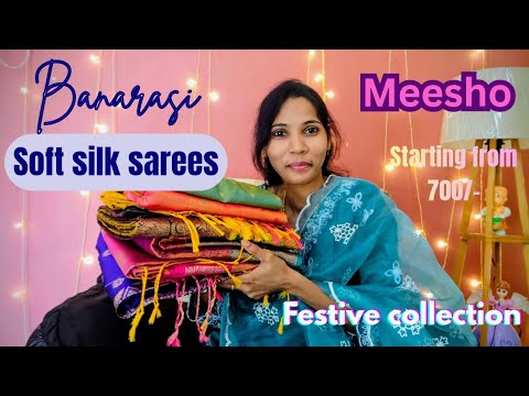 Beautiful banarasi SOFT SILK sarees under budget...🛍️