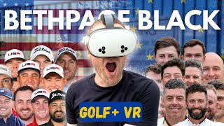 I play 18 holes at the BRUTAL Bethpage Black (2025 Ryder Cup Venue) on Golf+ VR