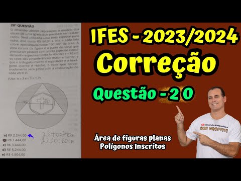 (IFES 2023) Questão 20 - O desenho abaixo representa o modelo dos vitrais de uma igreja que ...