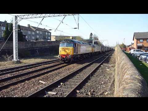 57004 & 57009 work Coatbridge - Daventry