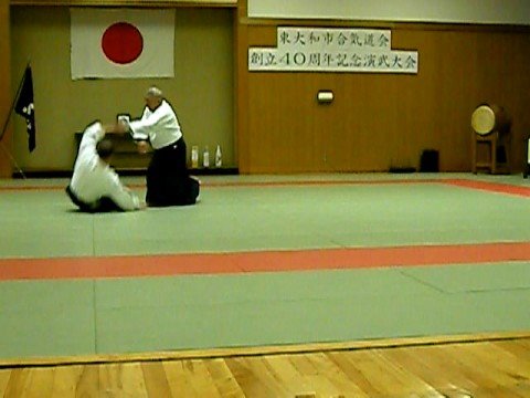 Yasuo Kobayashi Shihan and Black Sensei (Uke)