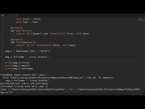 Python OOP Tutorial 6  Property Decorators   Getters, Setters, and Deletersvia torchbrowser com   Co