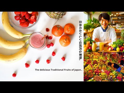 The delicious traditional fruits of Japan.