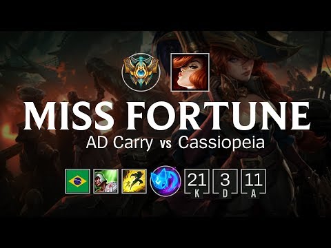 Miss Fortune ADC vs Cassiopeia - BR Challenger Patch 8.13