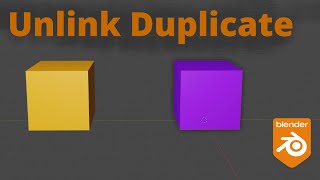 Blender 3.4 - Unlink a Duplicate Object