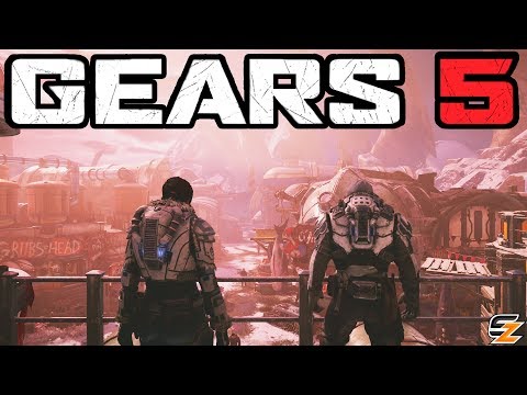 GEARS 5 Campaign Gameplay - Open World Gameplay Exploration of Outsiders Riftworm Village!