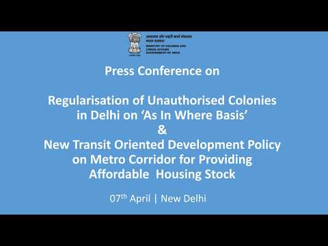 Press Conference by the Ministry of Housing and Urban Affairs