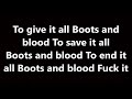 five finger death punch - boots and blood (lyrics)