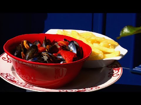 Moules à l'ail et frites maison