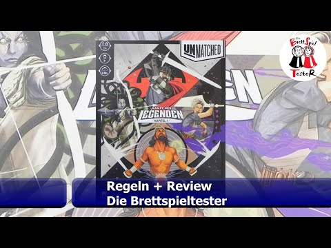 Unmatched Kampf der Legenden Kapitel  1 - Regeln + Review - Brettspiel - Die Brettspieltester