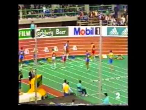 Séville 9 mars 1991 Championnats du monde en salle 60M haies hommes finale