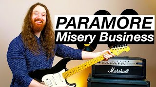 Misery Business by Paramore - Guitar Lesson &amp; Tutorial