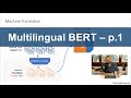 Multilingual BERT Part 1 Intro And Concepts